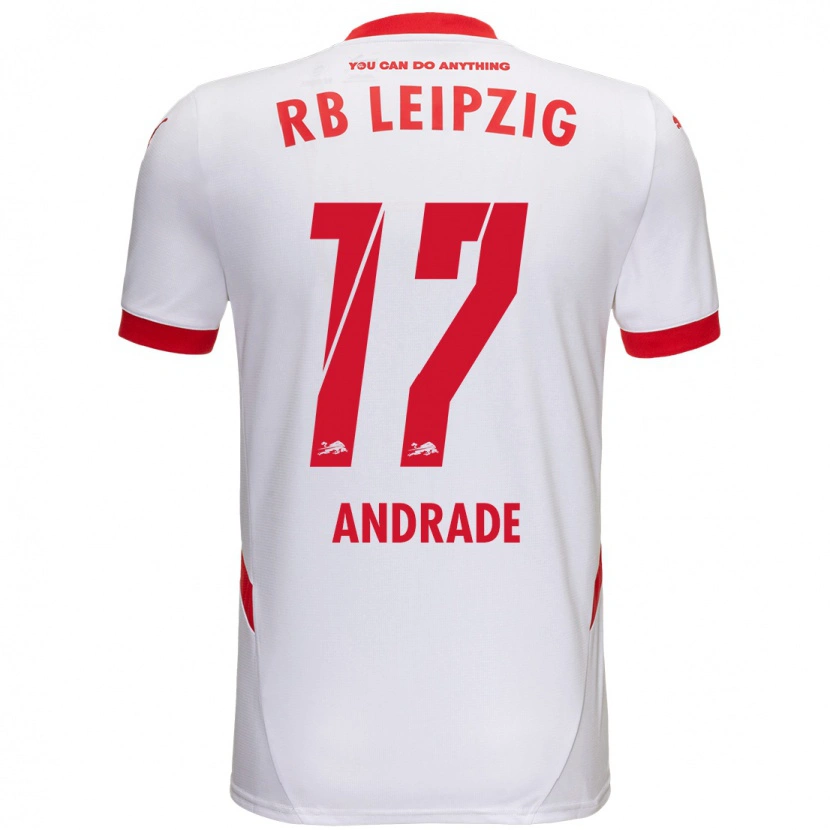 Danxen Kinder Lydia Andrade #17 Weiß Rot Heimtrikot Trikot 2024/25 T-Shirt Schweiz