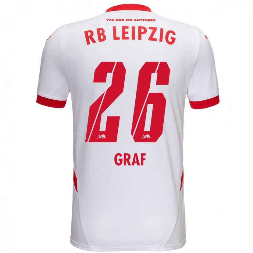 Danxen Kinder Luca Maria Graf #26 Weiß Rot Heimtrikot Trikot 2024/25 T-Shirt Schweiz