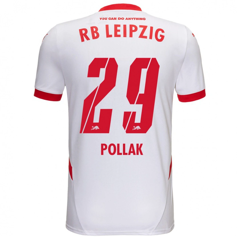 Danxen Kinder Julia Pollak #29 Weiß Rot Heimtrikot Trikot 2024/25 T-Shirt Schweiz