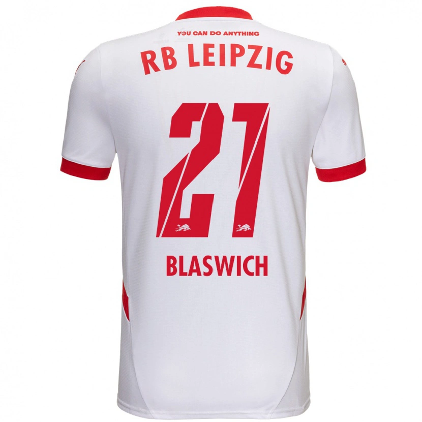 Danxen Kinder Janis Blaswich #21 Weiß Rot Heimtrikot Trikot 2024/25 T-Shirt Schweiz