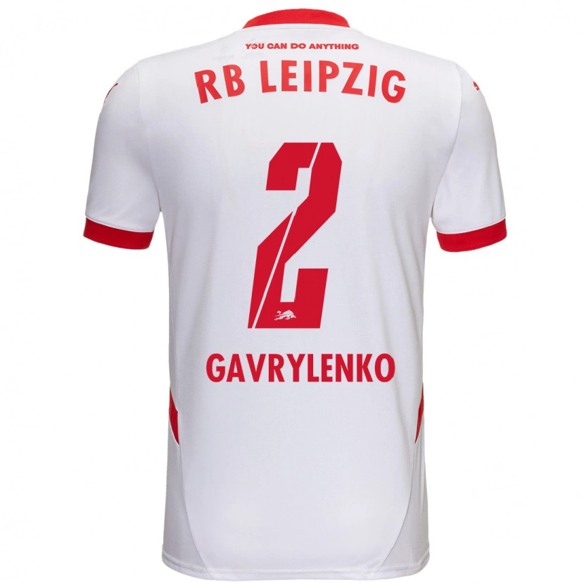 Danxen Kinder Oleksandr Gavrylenko #2 Weiß Rot Heimtrikot Trikot 2024/25 T-Shirt Schweiz