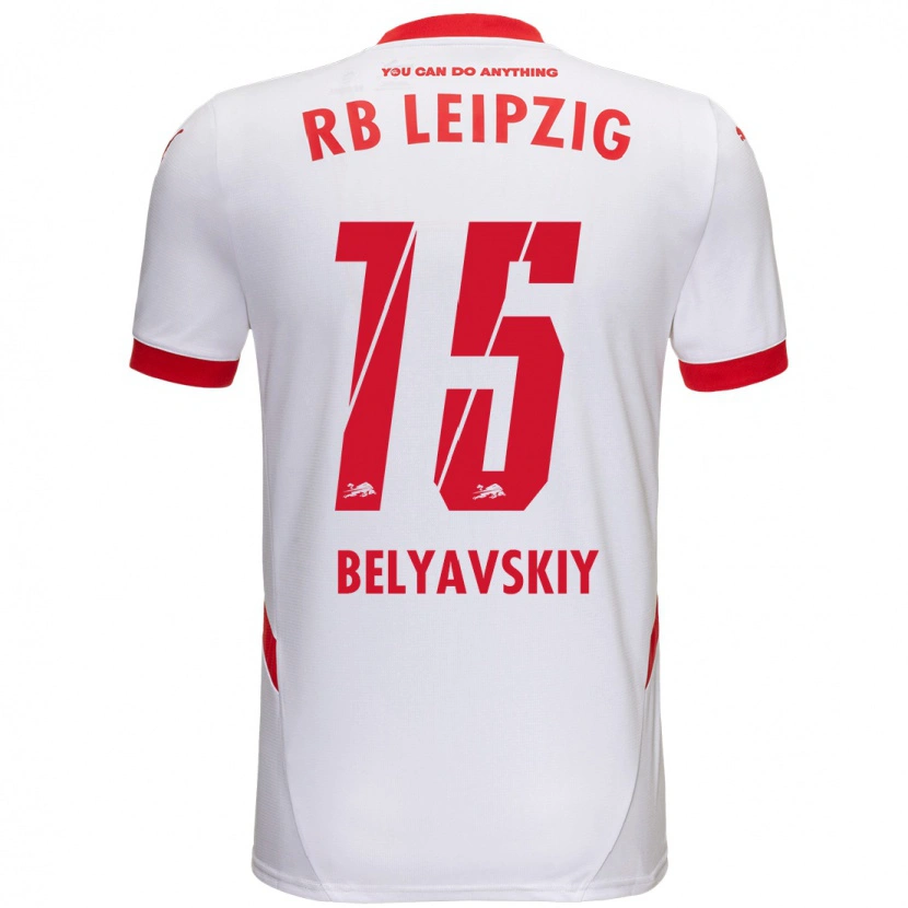 Danxen Kinder David Belyavskiy #15 Weiß Rot Heimtrikot Trikot 2024/25 T-Shirt Schweiz