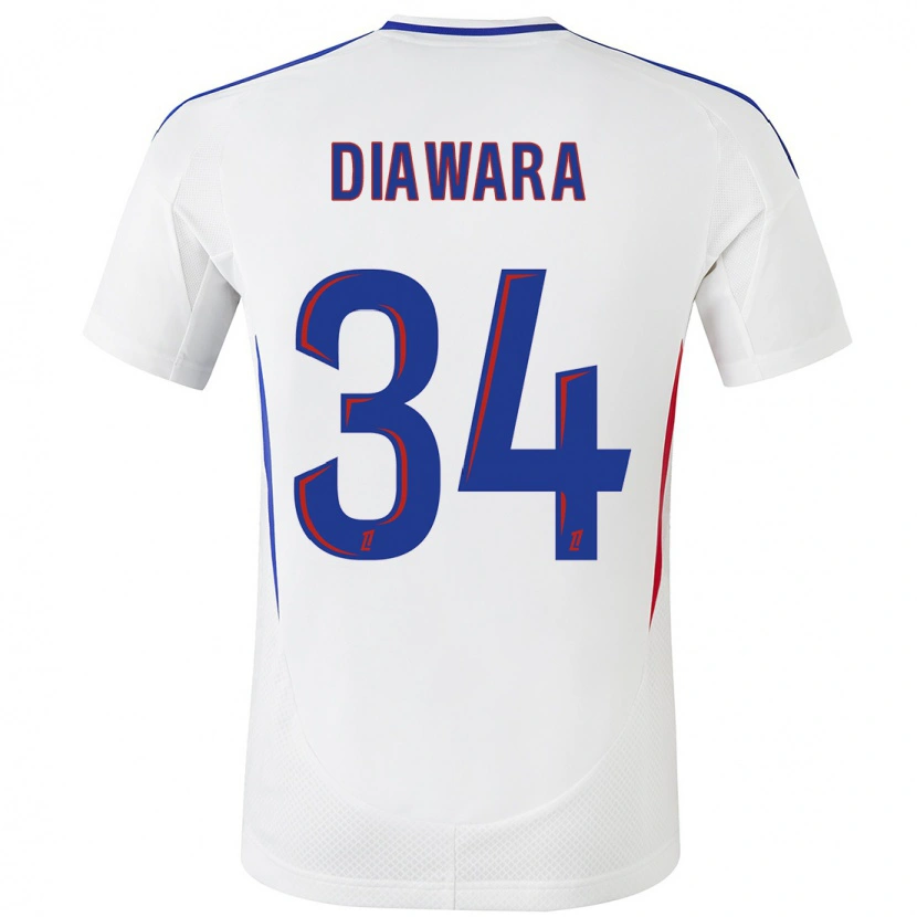 Danxen Kinder Mahamadou Diawara #34 Weiß Blau Heimtrikot Trikot 2024/25 T-Shirt Schweiz