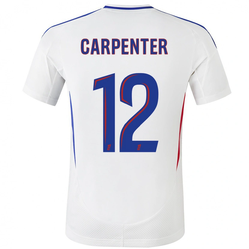 Danxen Kinder Ellie Carpenter #12 Weiß Blau Heimtrikot Trikot 2024/25 T-Shirt Schweiz