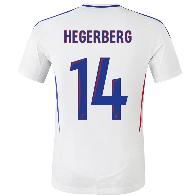 Danxen Kinder Ada Hegerberg #14 Weiß Blau Heimtrikot Trikot 2024/25 T-Shirt Schweiz