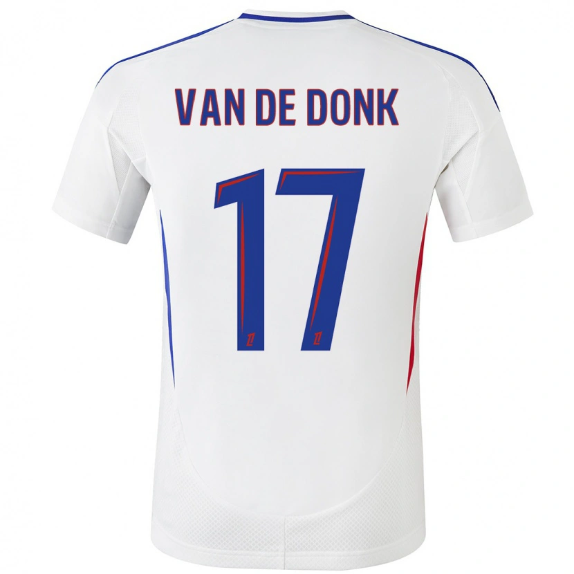 Danxen Kinder Daniëlle Van De Donk #17 Weiß Blau Heimtrikot Trikot 2024/25 T-Shirt Schweiz