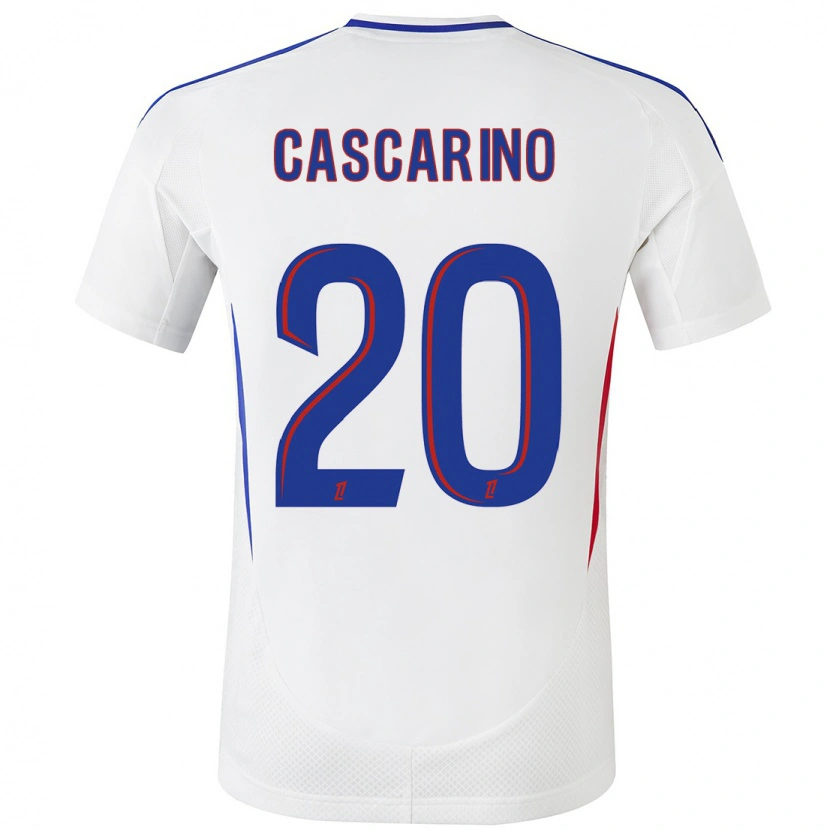 Danxen Kinder Delphine Cascarino #20 Weiß Blau Heimtrikot Trikot 2024/25 T-Shirt Schweiz