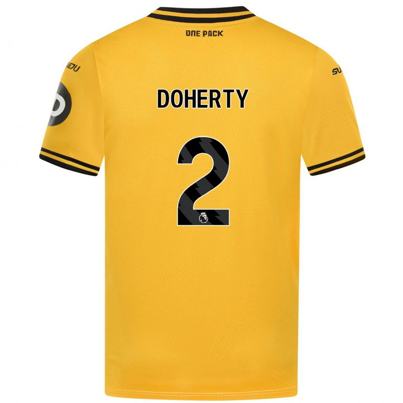 Danxen Kinder Matt Doherty #2 Gelb Heimtrikot Trikot 2024/25 T-Shirt Schweiz