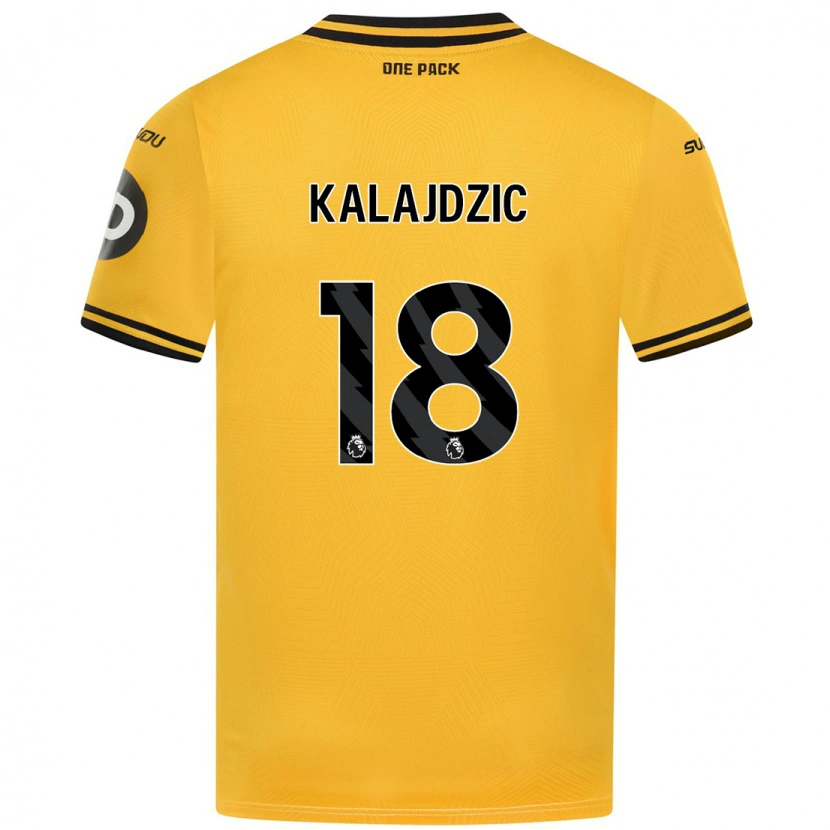 Danxen Kinder Sasa Kalajdzic #18 Gelb Heimtrikot Trikot 2024/25 T-Shirt Schweiz