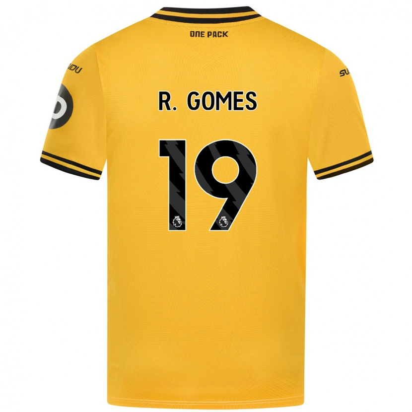 Danxen Kinder Rodrigo Gomes #19 Gelb Heimtrikot Trikot 2024/25 T-Shirt Schweiz