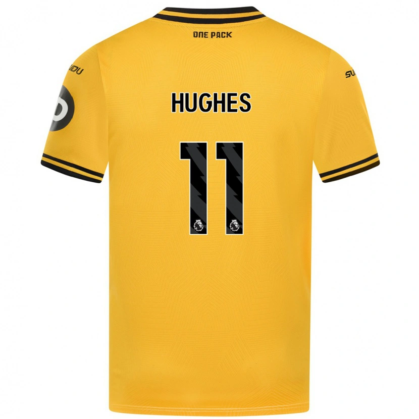 Danxen Kinder Amber Hughes #11 Gelb Heimtrikot Trikot 2024/25 T-Shirt Schweiz