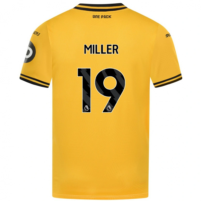 Danxen Kinder Ali Miller #19 Gelb Heimtrikot Trikot 2024/25 T-Shirt Schweiz