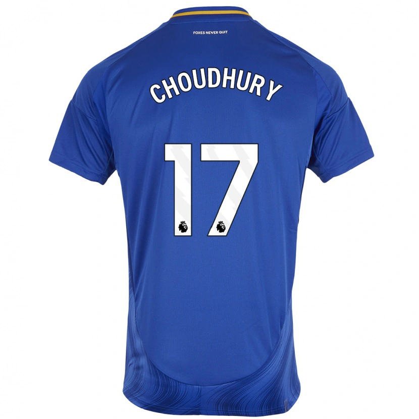 Danxen Kinder Hamza Choudhury #17 Blau Weiß Heimtrikot Trikot 2024/25 T-Shirt Schweiz