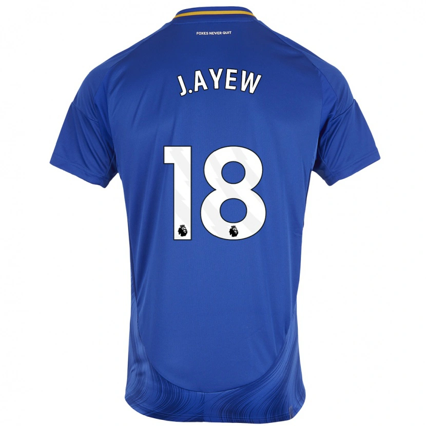 Danxen Kinder Jordan Ayew #18 Blau Weiß Heimtrikot Trikot 2024/25 T-Shirt Schweiz