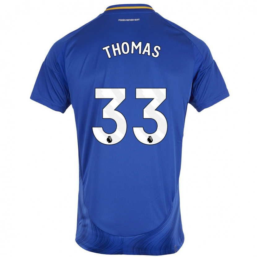 Danxen Kinder Luke Thomas #33 Blau Weiß Heimtrikot Trikot 2024/25 T-Shirt Schweiz