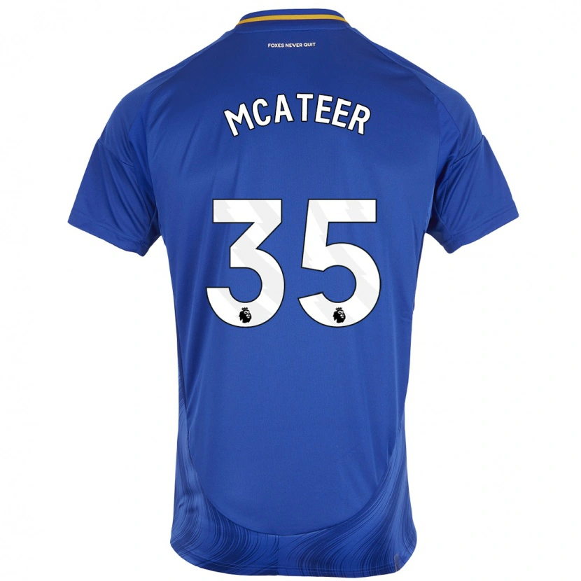 Danxen Kinder Kasey Mcateer #35 Blau Weiß Heimtrikot Trikot 2024/25 T-Shirt Schweiz