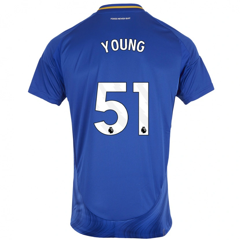 Danxen Kinder Brad Young #51 Blau Weiß Heimtrikot Trikot 2024/25 T-Shirt Schweiz