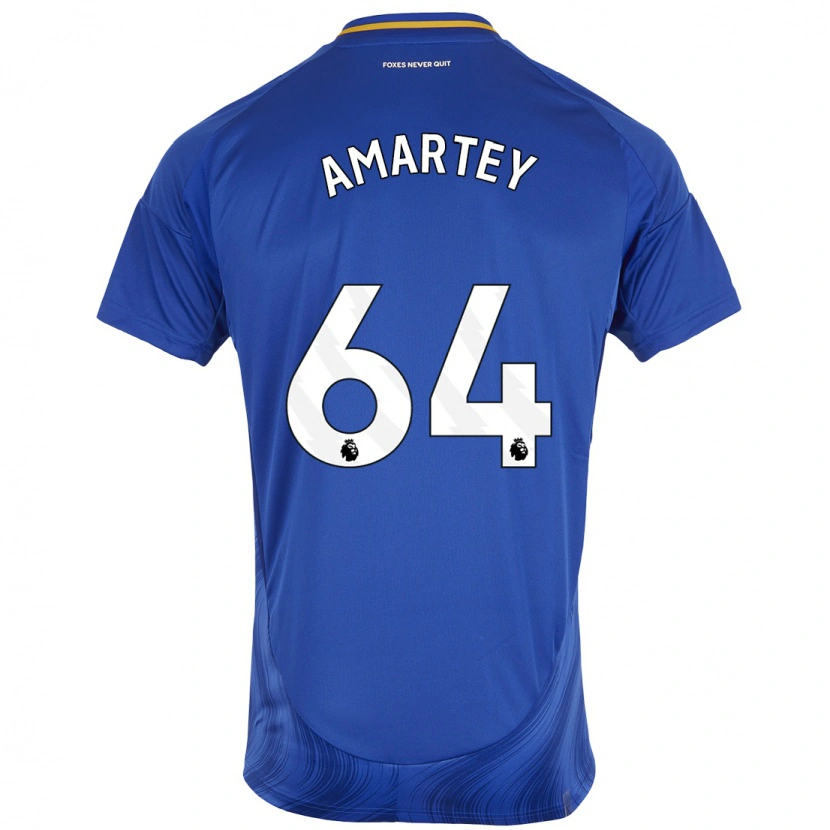 Danxen Kinder Bobby Amartey #64 Blau Weiß Heimtrikot Trikot 2024/25 T-Shirt Schweiz