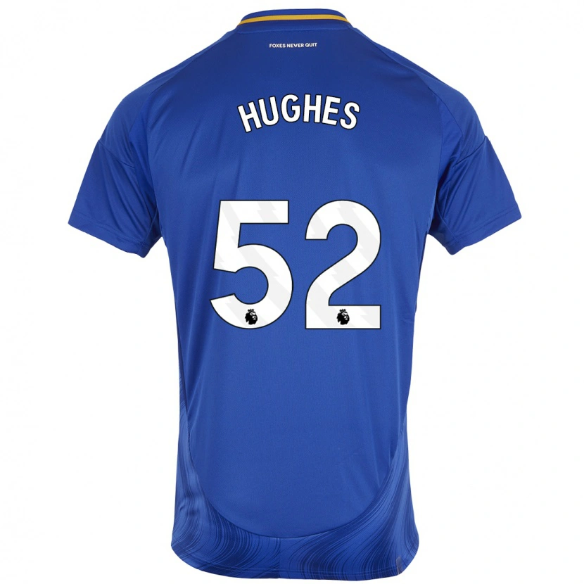 Danxen Kinder Iestyn Hughes #52 Blau Weiß Heimtrikot Trikot 2024/25 T-Shirt Schweiz