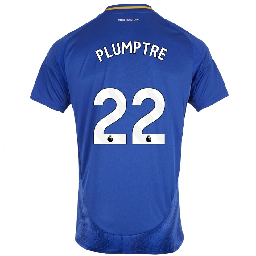 Danxen Kinder Ashleigh Plumptre #22 Blau Weiß Heimtrikot Trikot 2024/25 T-Shirt Schweiz