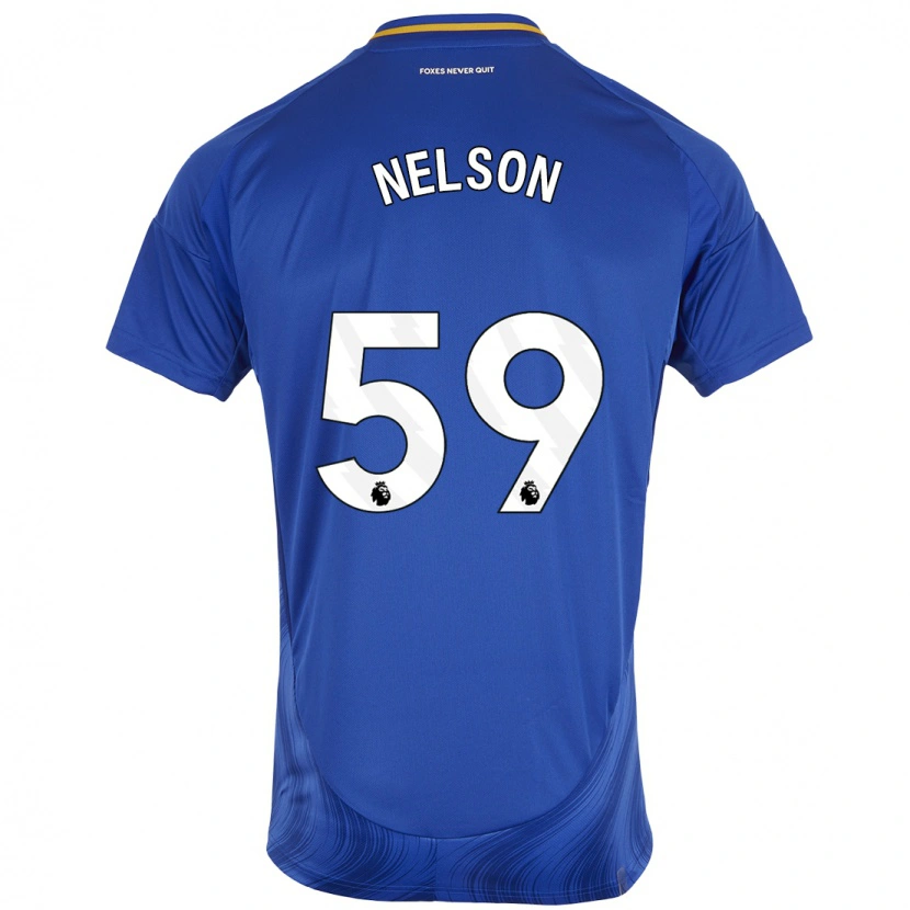 Danxen Kinder Ronny Nelson #59 Blau Weiß Heimtrikot Trikot 2024/25 T-Shirt Schweiz