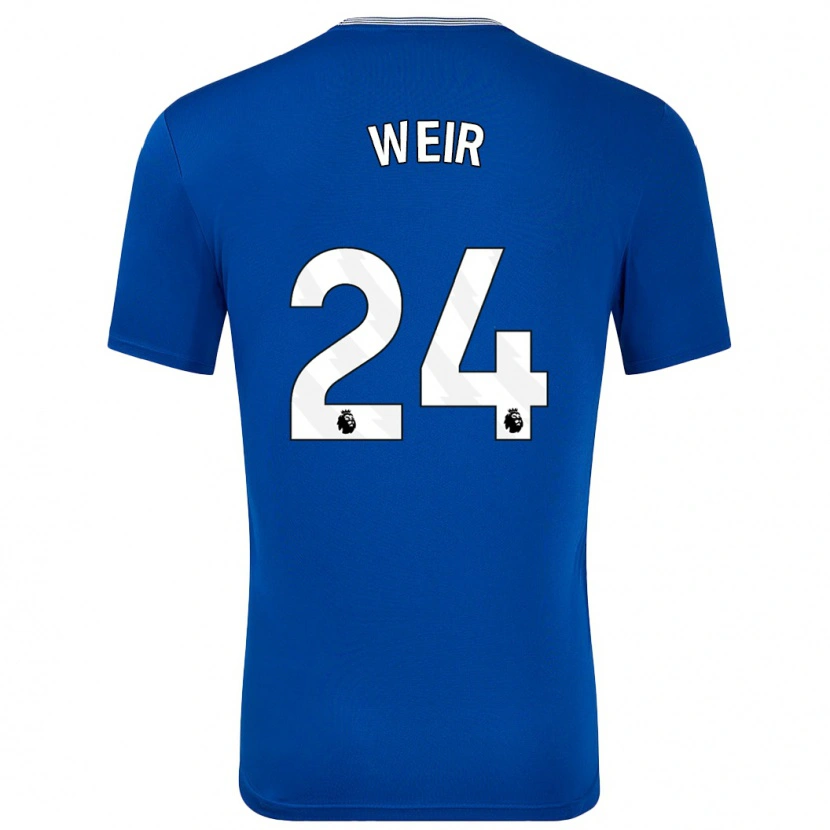 Danxen Kinder Kenzie Weir #24 Blau Mit Heimtrikot Trikot 2024/25 T-Shirt Schweiz