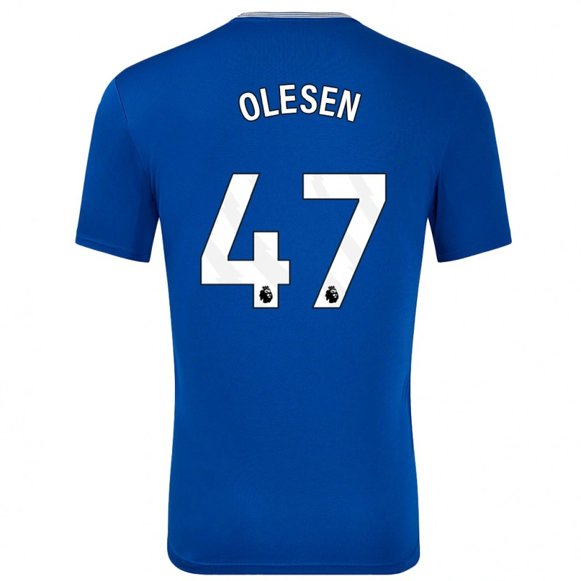 Danxen Kinder Karoline Olesen #47 Blau Mit Heimtrikot Trikot 2024/25 T-Shirt Schweiz