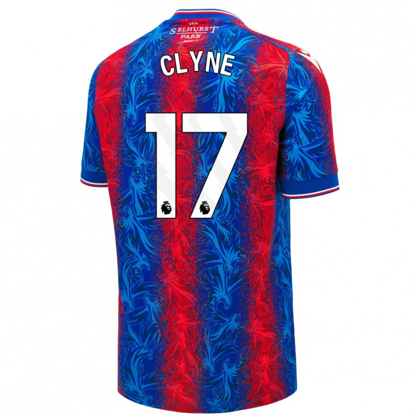 Danxen Kinder Nathaniel Clyne #17 Rot Blauen Streifen Heimtrikot Trikot 2024/25 T-Shirt Schweiz