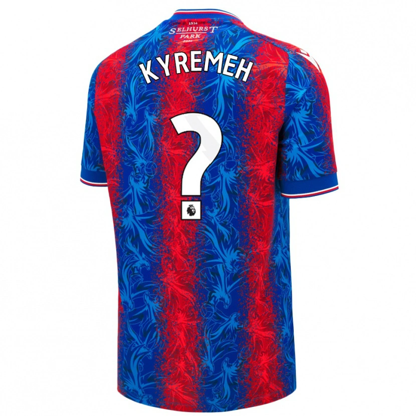 Danxen Kinder Jerome Kyremeh #0 Rot Blauen Streifen Heimtrikot Trikot 2024/25 T-Shirt Schweiz