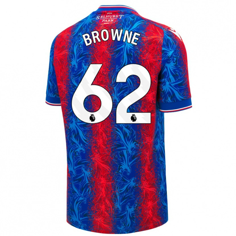 Danxen Kinder Luke Browne #62 Rot Blauen Streifen Heimtrikot Trikot 2024/25 T-Shirt Schweiz