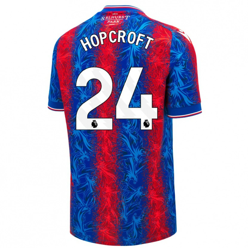 Danxen Kinder Shanade Hopcroft #24 Rot Blauen Streifen Heimtrikot Trikot 2024/25 T-Shirt Schweiz