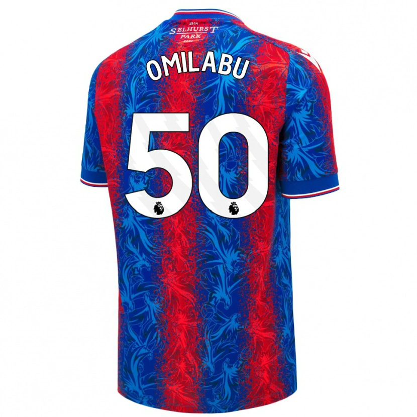 Danxen Kinder David Omilabu #50 Rot Blauen Streifen Heimtrikot Trikot 2024/25 T-Shirt Schweiz