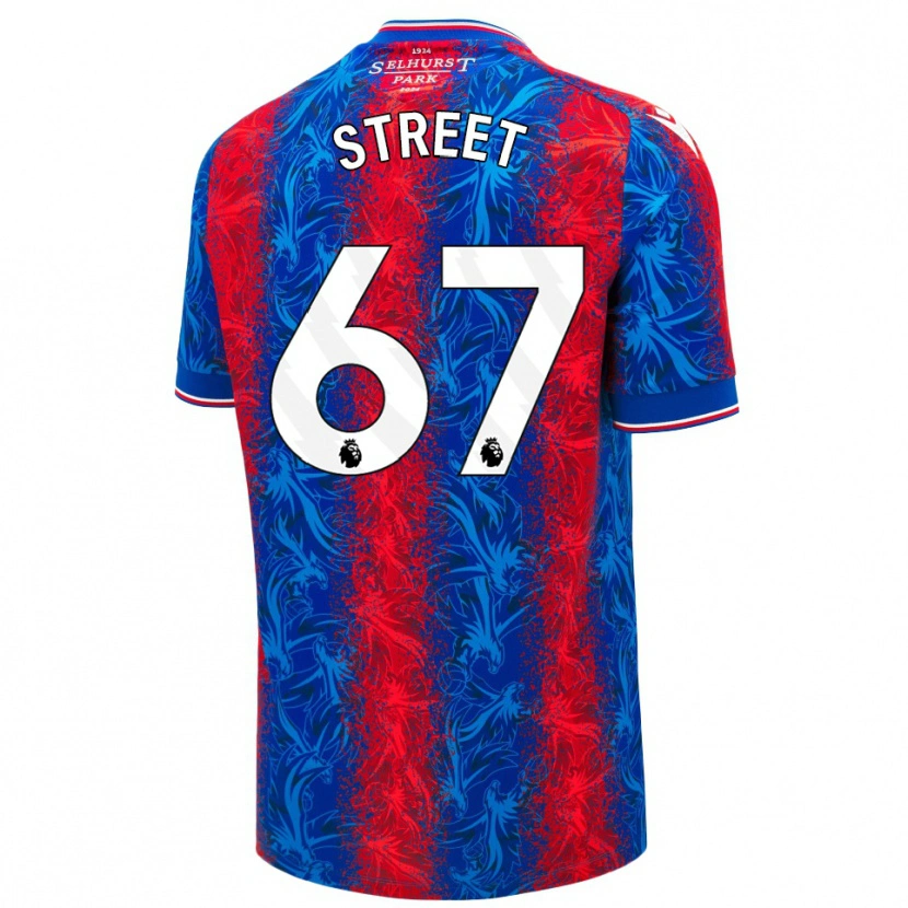 Danxen Kinder Rob Street #67 Rot Blauen Streifen Heimtrikot Trikot 2024/25 T-Shirt Schweiz