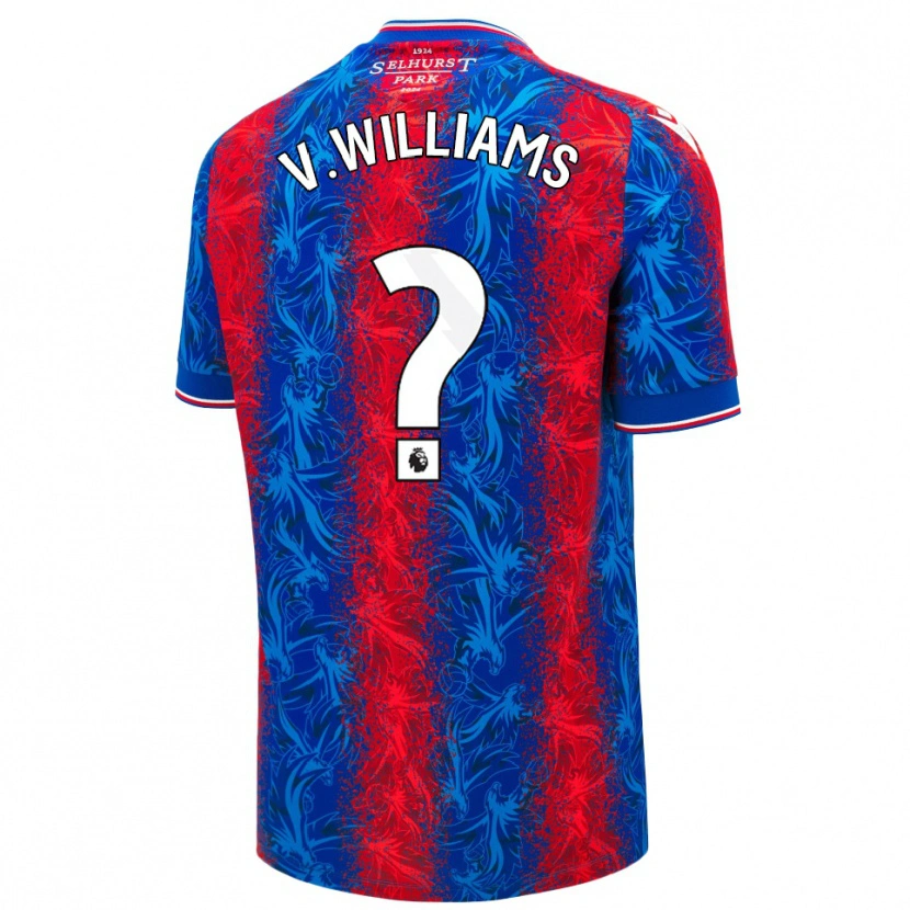 Danxen Kinder Vonnte Williams #0 Rot Blauen Streifen Heimtrikot Trikot 2024/25 T-Shirt Schweiz