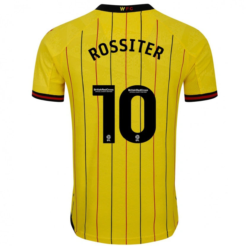 Danxen Kinder Annie Rossiter #10 Gelb Schwarz Heimtrikot Trikot 2024/25 T-Shirt Schweiz