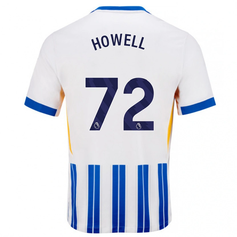 Danxen Kinder Harry Howell #72 Weiß Blaue Nadelstreifen Heimtrikot Trikot 2024/25 T-Shirt Schweiz