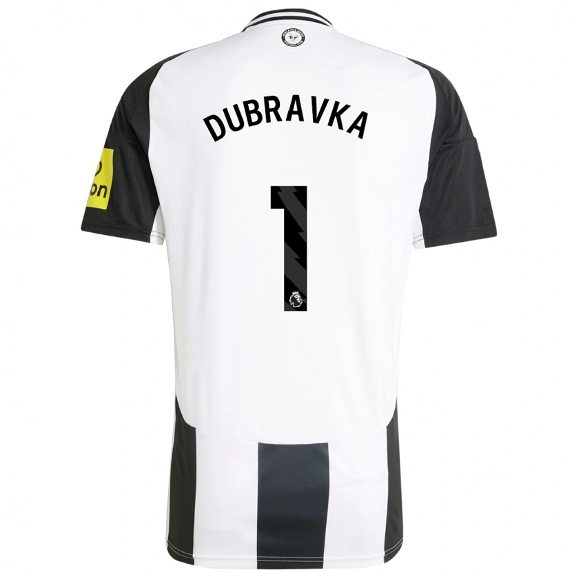 Danxen Kinder Martin Dúbravka #1 Weiß Schwarz Heimtrikot Trikot 2024/25 T-Shirt Schweiz