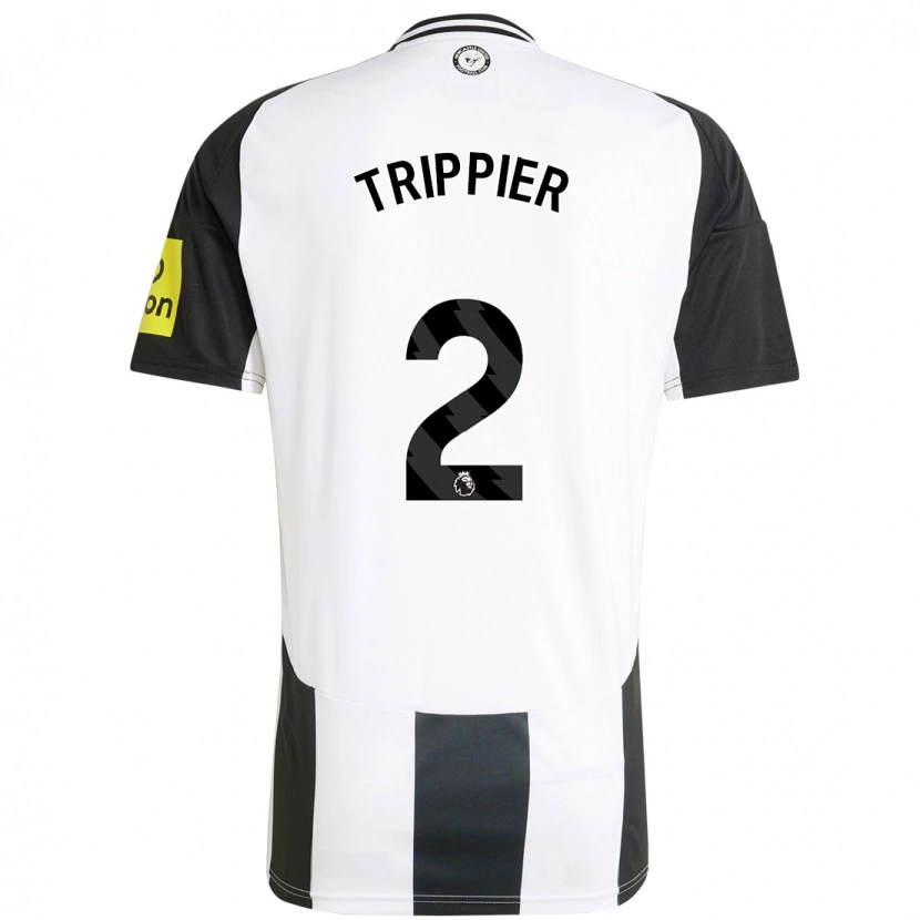 Danxen Kinder Kieran Trippier #2 Weiß Schwarz Heimtrikot Trikot 2024/25 T-Shirt Schweiz