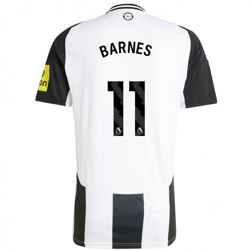 Danxen Kinder Harvey Barnes #11 Weiß Schwarz Heimtrikot Trikot 2024/25 T-Shirt Schweiz