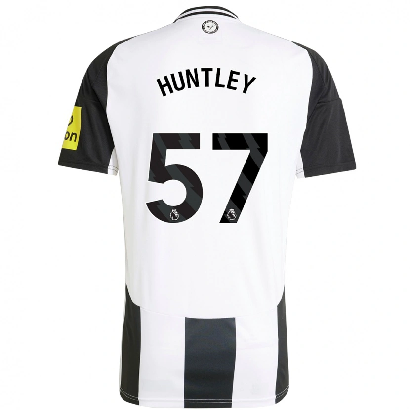 Danxen Kinder James Huntley #57 Weiß Schwarz Heimtrikot Trikot 2024/25 T-Shirt Schweiz