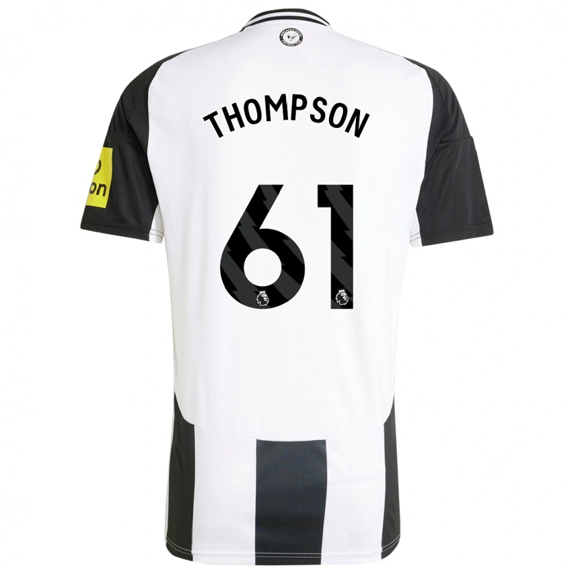 Danxen Kinder Max Thompson #61 Weiß Schwarz Heimtrikot Trikot 2024/25 T-Shirt Schweiz