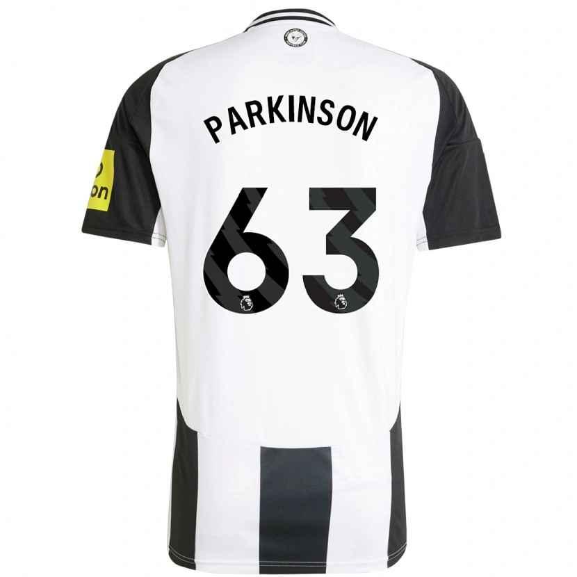 Danxen Kinder Ben Parkinson #63 Weiß Schwarz Heimtrikot Trikot 2024/25 T-Shirt Schweiz