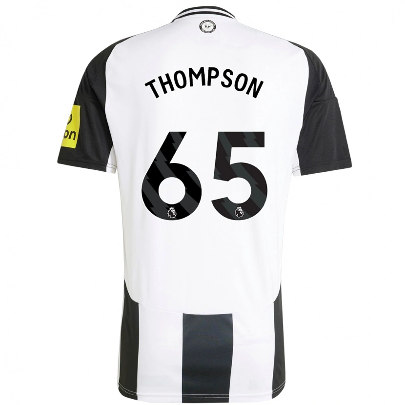 Danxen Kinder Ciaran Thompson #65 Weiß Schwarz Heimtrikot Trikot 2024/25 T-Shirt Schweiz