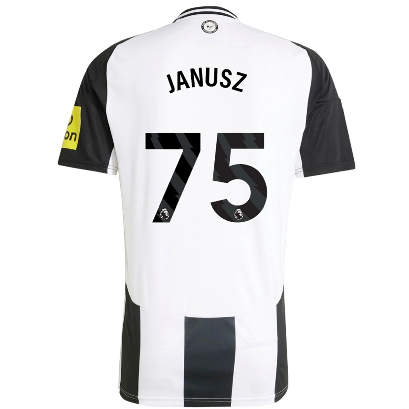 Danxen Kinder Adrian Janusz #75 Weiß Schwarz Heimtrikot Trikot 2024/25 T-Shirt Schweiz