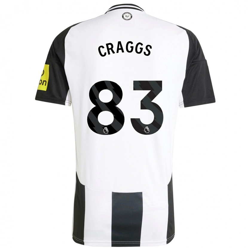 Danxen Kinder Luke Craggs #83 Weiß Schwarz Heimtrikot Trikot 2024/25 T-Shirt Schweiz