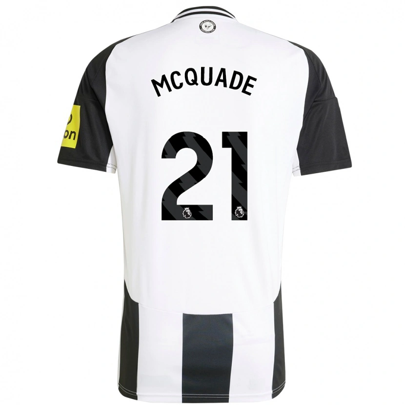 Danxen Kinder Jasmine Mcquade #21 Weiß Schwarz Heimtrikot Trikot 2024/25 T-Shirt Schweiz