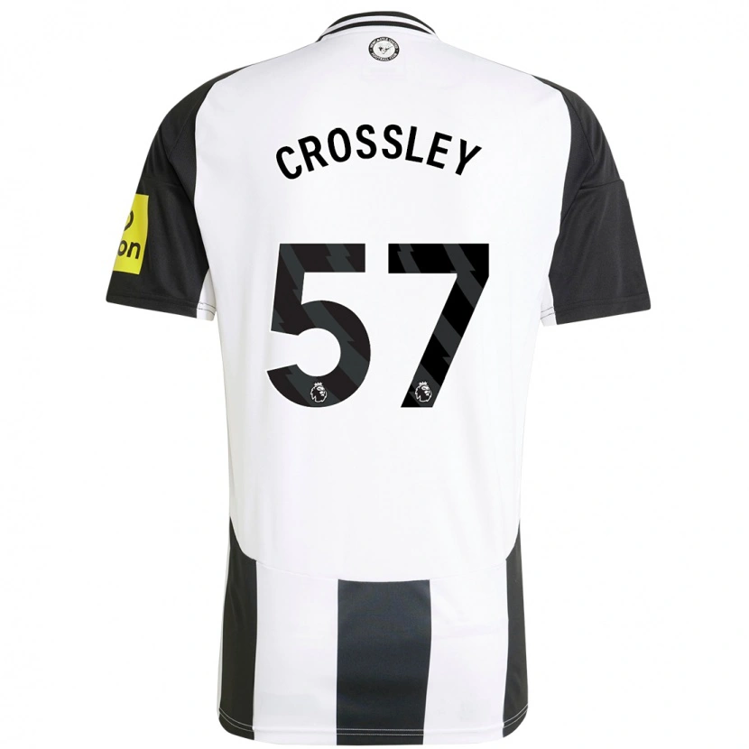 Danxen Kinder Kyle Crossley #57 Weiß Schwarz Heimtrikot Trikot 2024/25 T-Shirt Schweiz