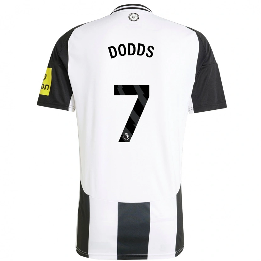 Danxen Kinder Tyler Dodds #7 Weiß Schwarz Heimtrikot Trikot 2024/25 T-Shirt Schweiz