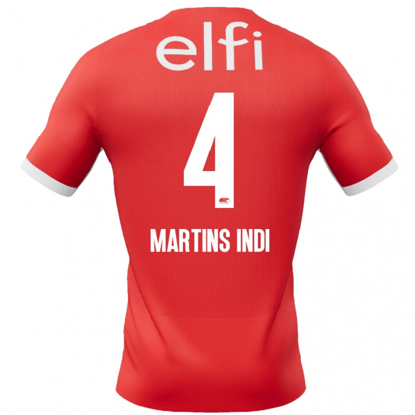 Danxen Kinder Bruno Martins Indi #4 Rot Weiß Heimtrikot Trikot 2024/25 T-Shirt Schweiz