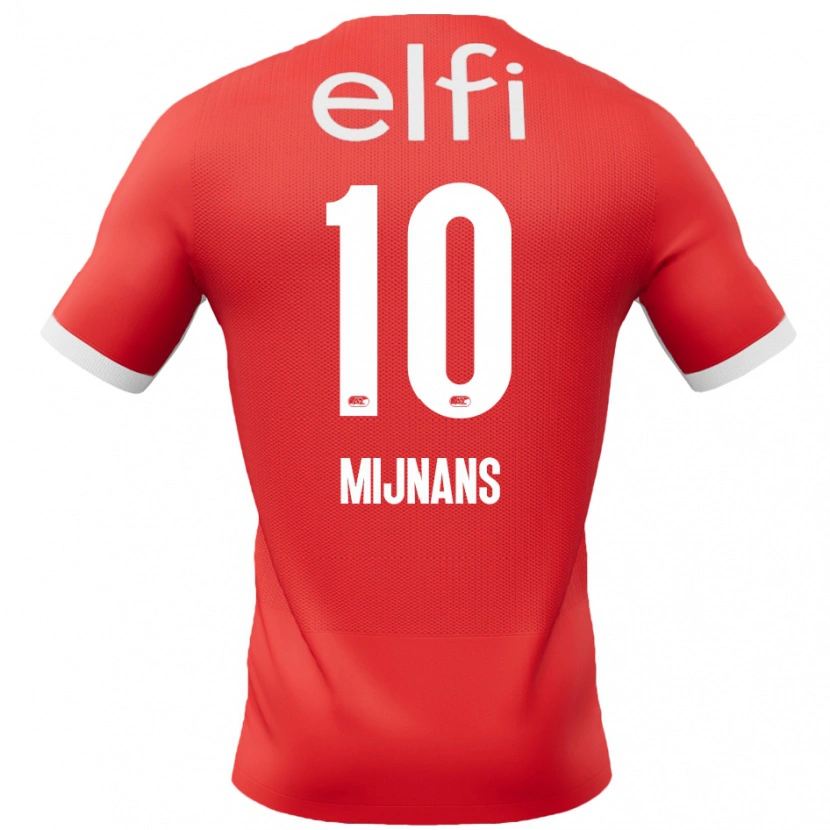 Danxen Kinder Sven Mijnans #10 Rot Weiß Heimtrikot Trikot 2024/25 T-Shirt Schweiz